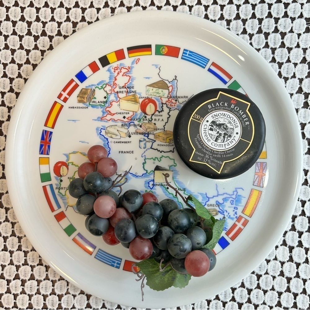 Large 12” Cheese plate, serving platter, hostess gift